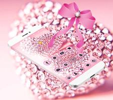 Pink Glitter Diamond الملصق