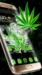 (FREE)Weed Rasta Smoke Theme APK download