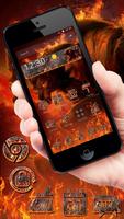 Werewolf Hell fire Fierce Beast Cool Flame Theme capture d'écran 2