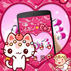 Kitty Pink Lovely Princess Theme icône