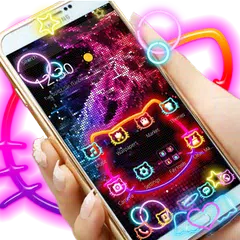 Скачать Kitty Cool Neon Theme APK