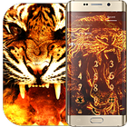 Cool Fire Of Ferocious Tiger Theme Black Flame 图标