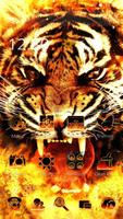 Cool Fire Of Ferocious Tiger Theme Black Flame স্ক্রিনশট 3