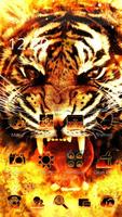 Cool Fire Of Ferocious Tiger Theme Black Flame 截图 3