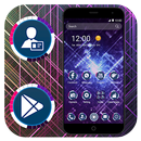 Neon Purple Tech Theme APK