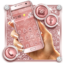 Rose Gold Glitter Theme APK