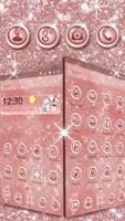 Tema Rose Gold Glitter Cartaz