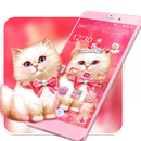 Kitten Pink Rose Theme APK