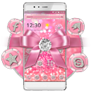 Rose gold diamond Bow Theme APK