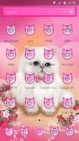 Pink Cute and Lovely Kitty Theme screenshot 1