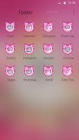 Pink Cute and Lovely Kitty Theme screenshot 2