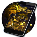 D'or Dragon Thème & Fermer à clé Écran APK