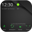 Black green technology Theme launcher