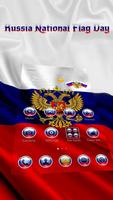 Russian National Flag Day Theme Affiche