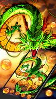 Roar Blazing Dragon Theme 2D Affiche