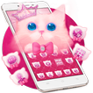 Pink Cute Bow Kitty Cat Theme