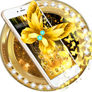 Golden Dancing Girl Butterfly Theme APK