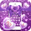 Purple Glitter Bowknot Luxury Theme