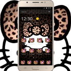 Yellow Leopard Kitty Diamond Themes-icoon