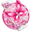 Pink Glitter Diamond Butterfly Theme