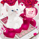 Pink Balloon Lovely Cat Theme APK