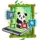 Cute Panda 2d theme APK