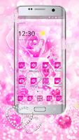 Motyw Diamond Pink Rose Launcher plakat