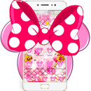 Minnie Bowknot Pink Theme APK