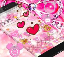 Pink Minny Bowknot Theme स्क्रीनशॉट 1