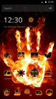 Fire Kung Fu Palm Theme الملصق