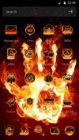 Fire Kung Fu Palm Theme تصوير الشاشة 1