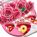 Romantic Valentine Pink Rose Theme APK