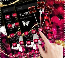 Neon Color Butterfly Diamond Theme captura de pantalla 1