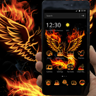 Phoenix Fire Theme Love Sparkly icône