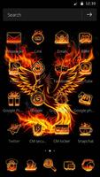 Phoenix Fire Theme Love Sparkly تصوير الشاشة 1