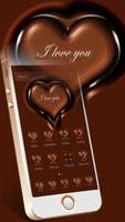 Chocolate Heart Shape theme 스크린샷 1