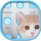 Cat Theme Blue icon