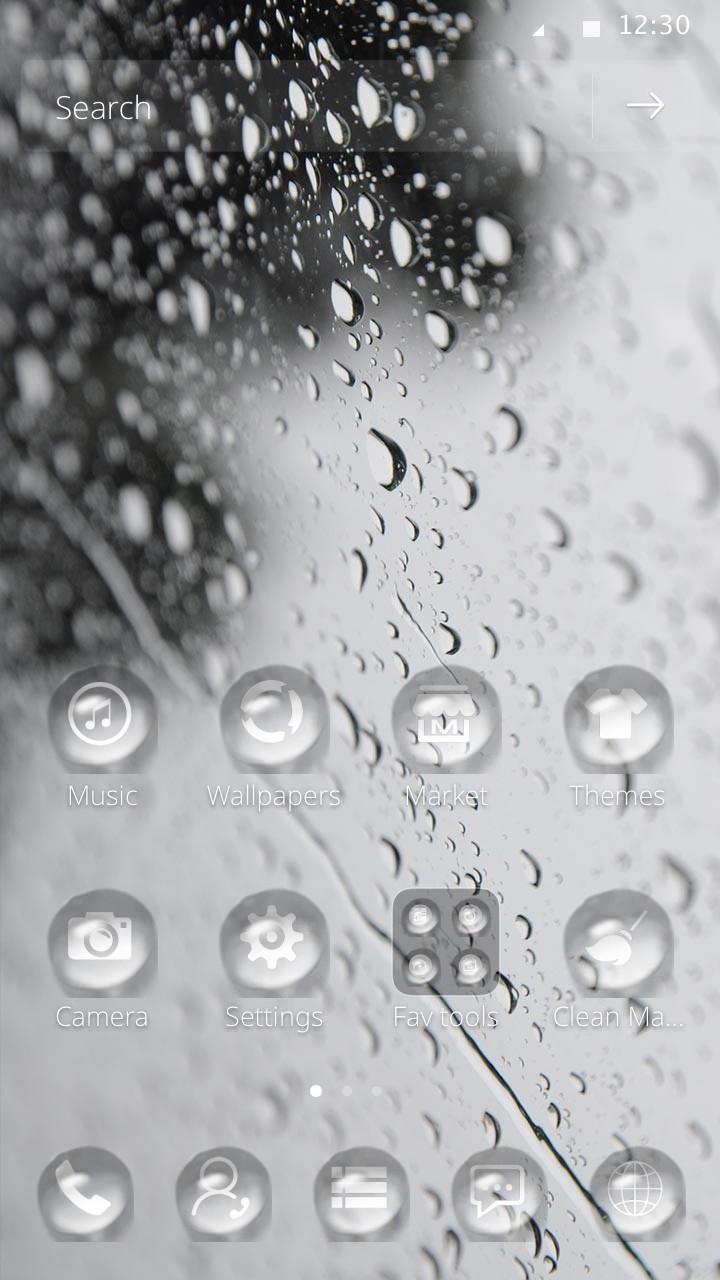 changed with rainy water Drops wallpaper theme APK pour Android Télécharger