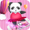China Pink Panda Dancing Cute Theme