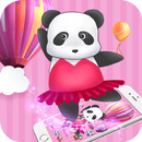 China Pink Panda Dancing Cute Theme APK