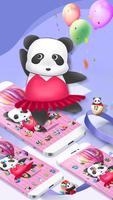 China Pink Panda Dancing Cute Theme imagem de tela 1