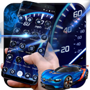 Analogue Neon Tachometer Dashboard Theme APK