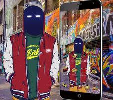 Graffiti Ghost Hip Hop Wallpapers & Lock Screen capture d'écran 1