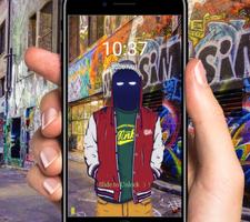 Graffiti Ghost Hip Hop Wallpapers & Lock Screen screenshot 2