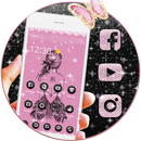 APK Pink Black Pretty Girl Skirt Theme