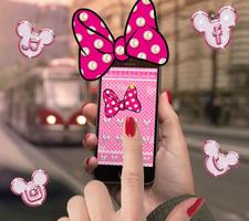 Pink Diamond Minny Bowknot Theme Affiche