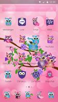 Rosa Night Owl Theme imagem de tela 1