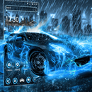 Brandende Neon Car Theme-APK