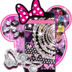 Minny Bling Diamond Purple Leopard Theme Desktop