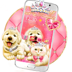 Cute Pinky Pets Theme 圖標